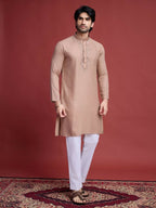 Vastranavya Exclusive Festival Wear Viscose Mirror Work on Self Weaving Kurta Only | Grocsy