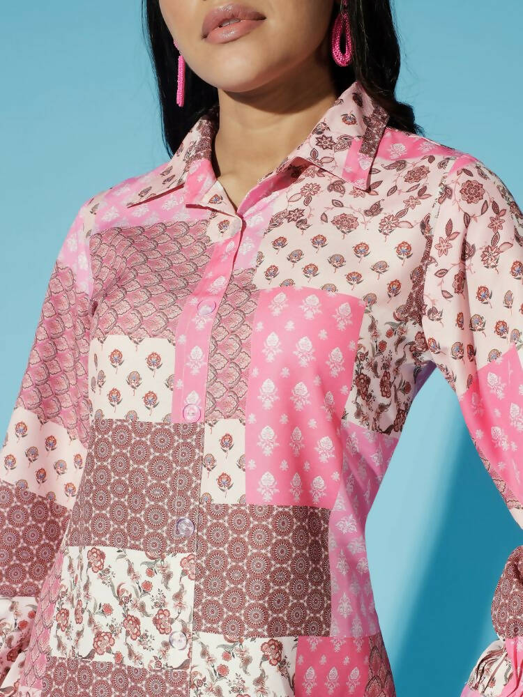 Myshka Women Multi - Printed Bling & Sparkly Co-Ords | Grocsy