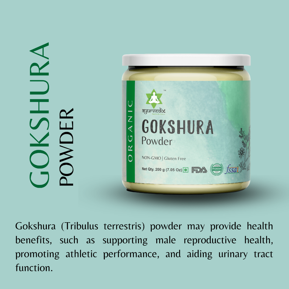 Ayurvedix Organic Gokshura Powder | Grocsy