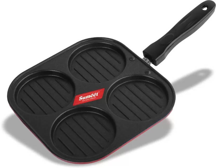 Sumeet Aluminium Non Stick 2.6mm Thick Mini Multi Snack Maker Pan | Grocsy