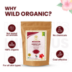 Wild Organic Hibiscus Flower Powder For Skin And Hair Care | Grocsy