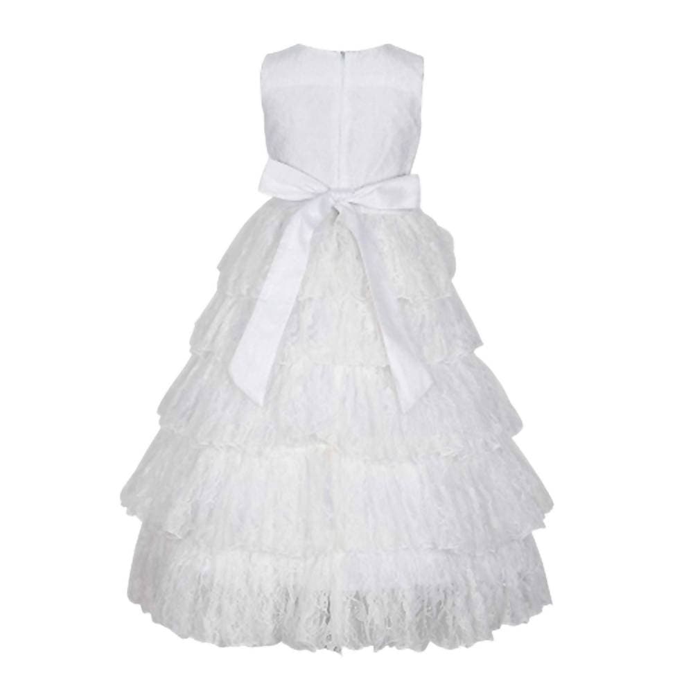 Asmaani Baby Girl's White Colour Fancy Dress (AS-DRESS-22110) | Grocsy