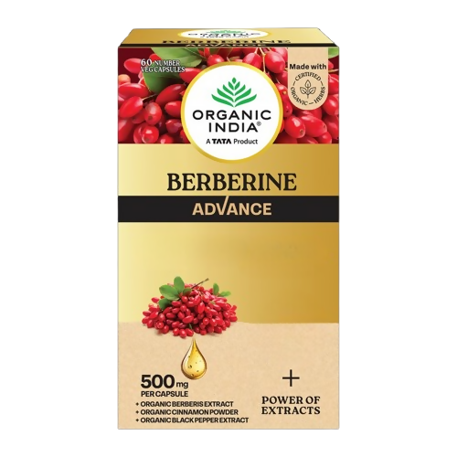 Organic India Berberine Advance Capsules | Grocsy