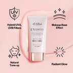 d'Alba Piedmont Italian White Truffle Waterfull Tone-Up Sunscreen Vegan Skincare Tinted Moisturizer With Spf 50+ Pa+++ | Grocsy
