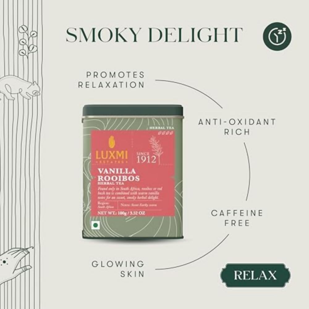 Luxmi Estates Vanilla Rooibos Chai Herbal Infusion | Grocsy