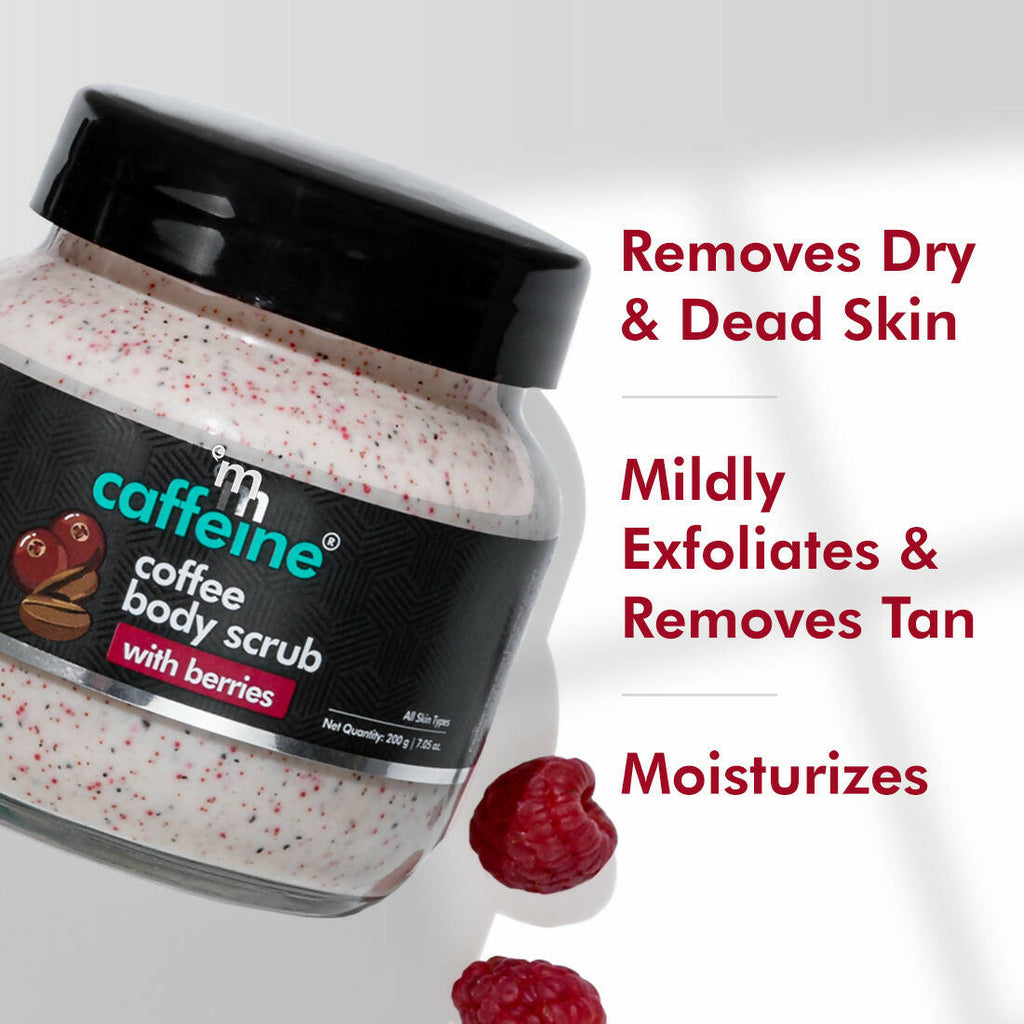 mCaffeine Coffee Body Scrub with Berries | Grocsy