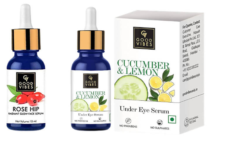 Good Vibes Face Serum And Under Eye Serum | Grocsy
