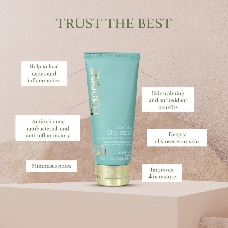 Perenne Clarifying Clay Mask | Grocsy