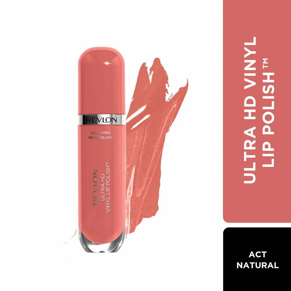 Revlon High Shine Haute Brillance Ultra Hd Vinyl Lip Polish - Act Natural | Grocsy