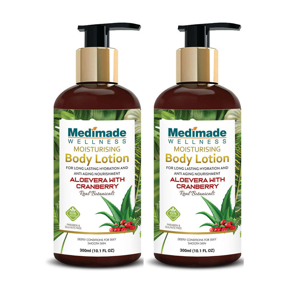 Medimade Wellness Moisturising Body Lotion With Aloevera With Cranberry | Grocsy