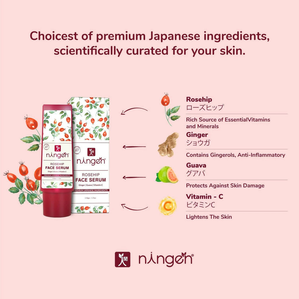 Ningen Rosehip Face Serum | Grocsy