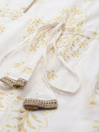 Ahalyaa Off White Printed Basic Jumpsuit | Grocsy