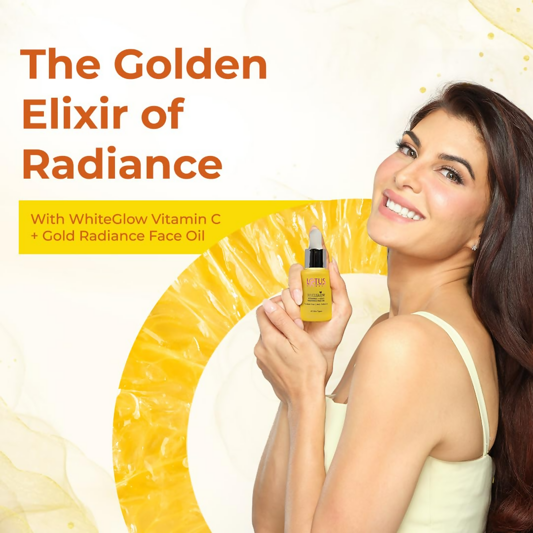 Lotus Herbals WhiteGlow Vitamin C and Gold Radiance Face Oil | Grocsy