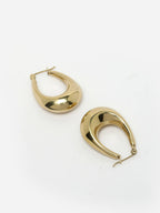 NVR Women Gold Circular Hoop Earrings | Grocsy
