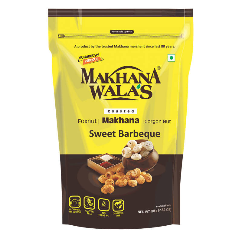 Makhanawala's Roasted Makhana Sweet Barbeque | Grocsy