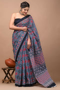 Exclusive Collection Multi Beautiful Mulmul Cotton Saree | Grocsy