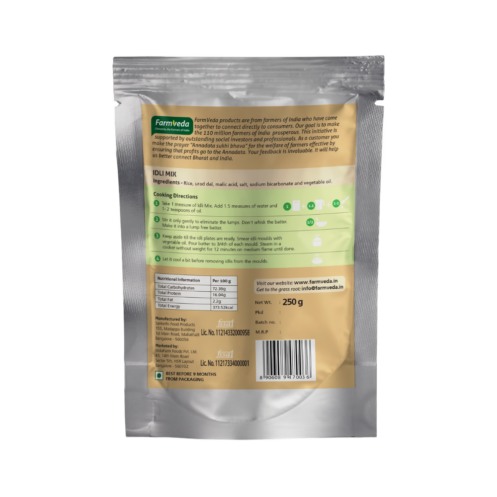 Farmveda Instant Mix- Idli Mix | Grocsy