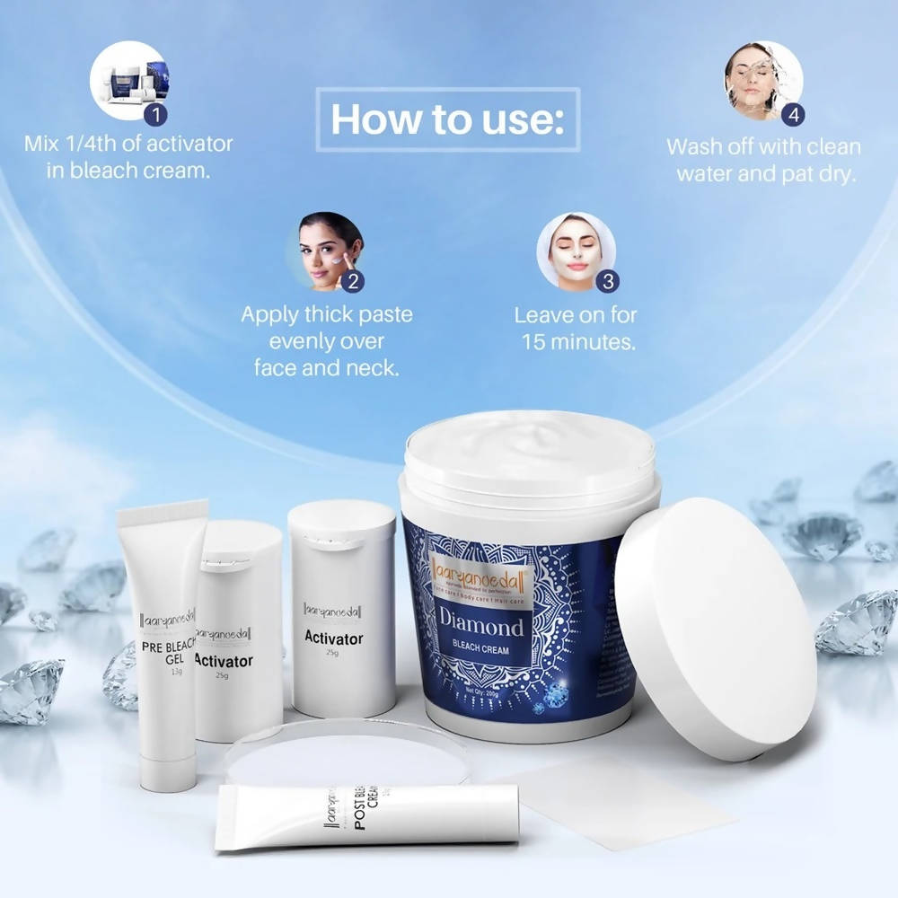 Aaryanveda Diamond Bleach Cream | Grocsy