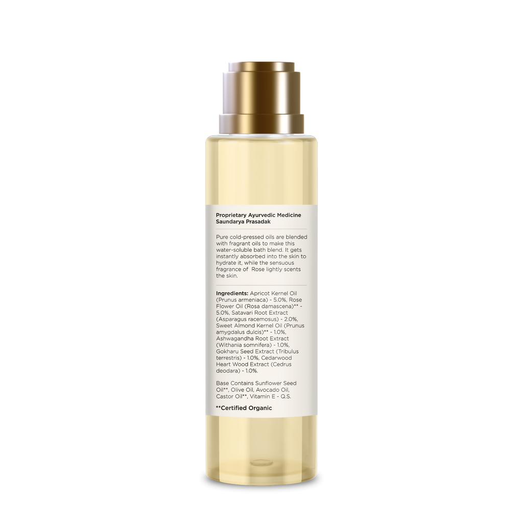 Forest Essentials After Bath Oil Indian Rose Absolute - Nourishing After Shower Body Oil | Grocsy