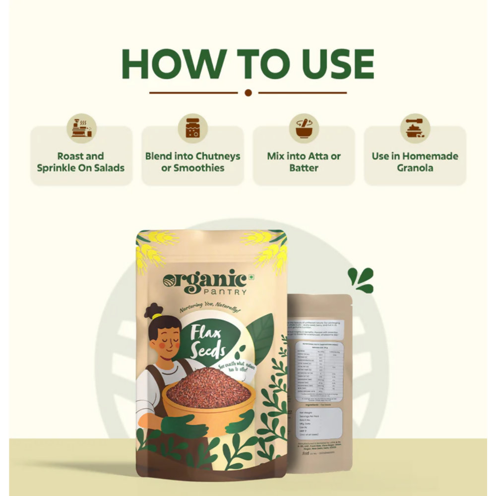 Organic Pantry Flax Seeds | Grocsy