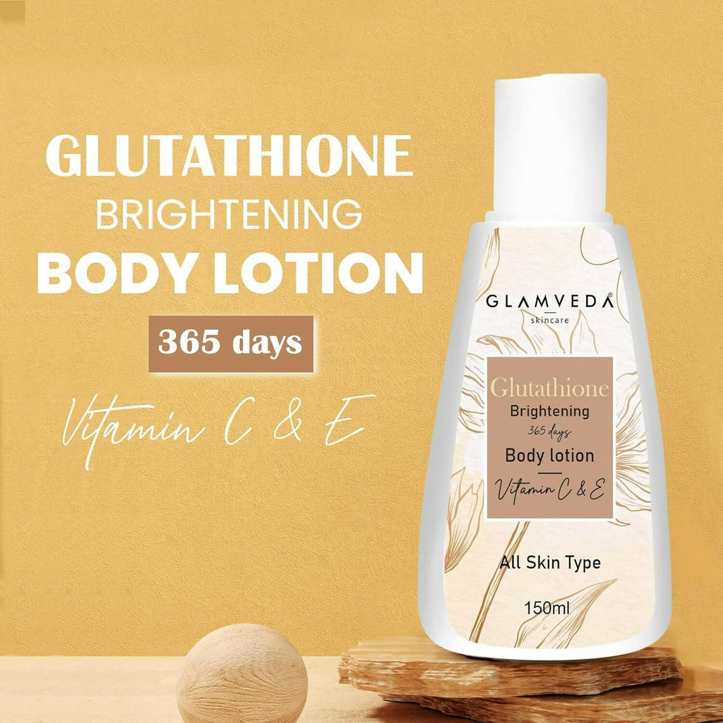 Glamveda Glutathione Brightening Body Lotion With Vitamin C | Grocsy