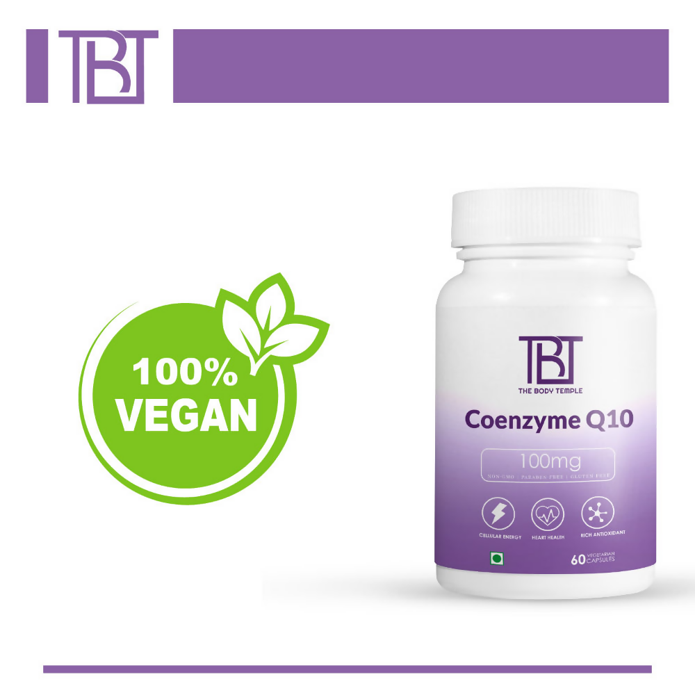 The Body Temple Coenzyme Q10 100 mg For Heart Health Capsules | Grocsy