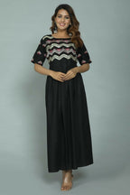 Alvano Printed Stylish Anarkali Kurti for Women and Girls Rayon Embroidery | Grocsy