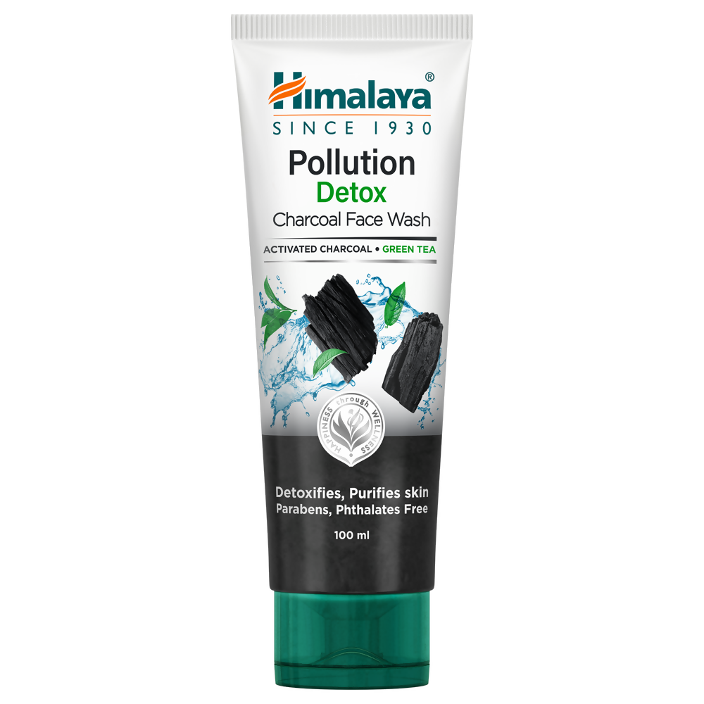 Himalaya Herbals Pollution Detox Charcoal Face Wash | Grocsy