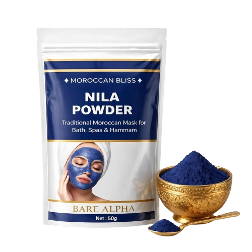 Bare Alpha Moroccan Nila Powder – 100% Natural Indigo Blue Powder | Grocsy
