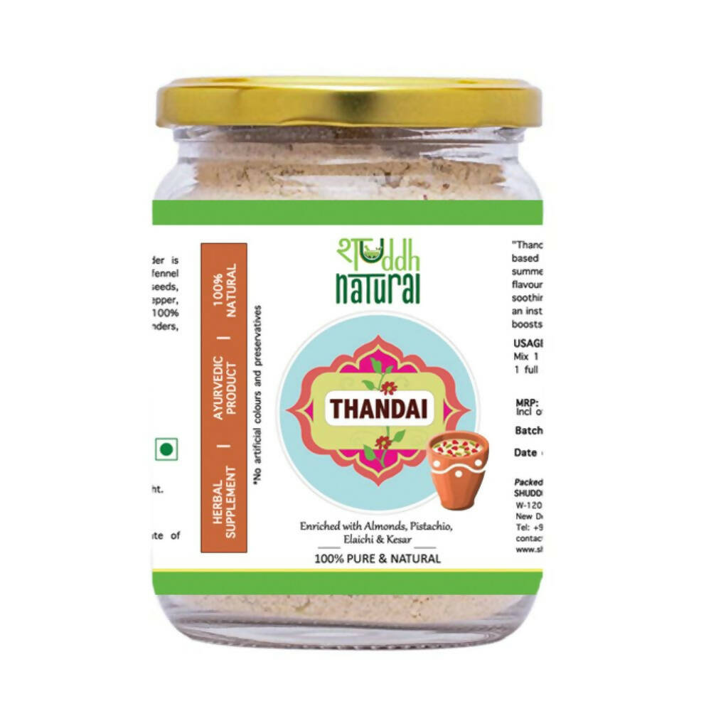 Shuddh Natural Instant Ayurvedic Thandai Powder - Nuts and Seeds Superfoods | Grocsy