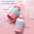 Natural Vibes Glow & Moisturising Bath and Body Regime with Shower Gel Body Wash & Lotion | Grocsy