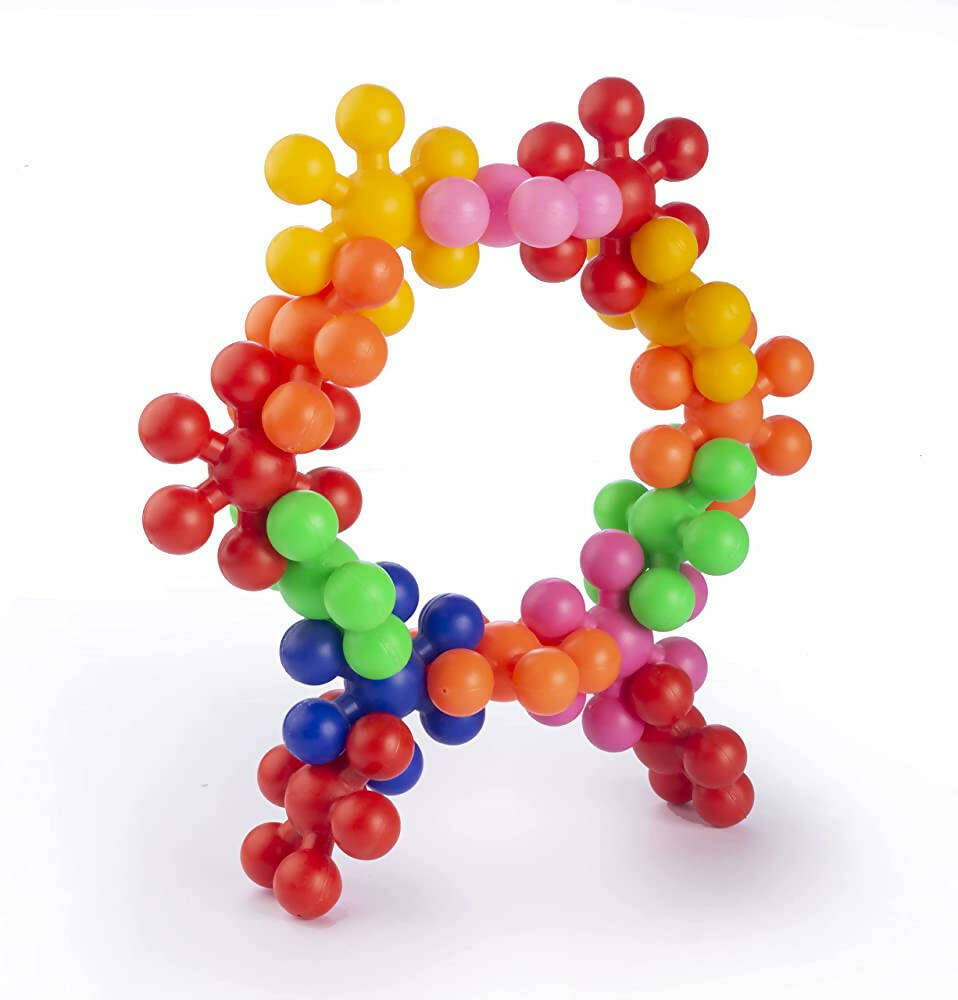 Kipa Loopy Link Interlocking Blocks Educational, Construction Blocks for Kids, Colorful Star Building Blocks Toys for Kids - Multicolour | Grocsy
