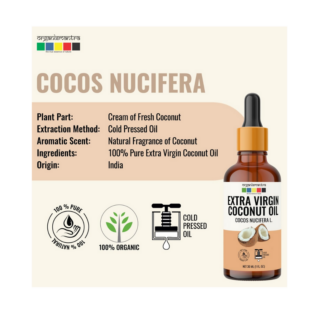 Organix Mantra Extra Virgin Coconut Body Oil | Grocsy