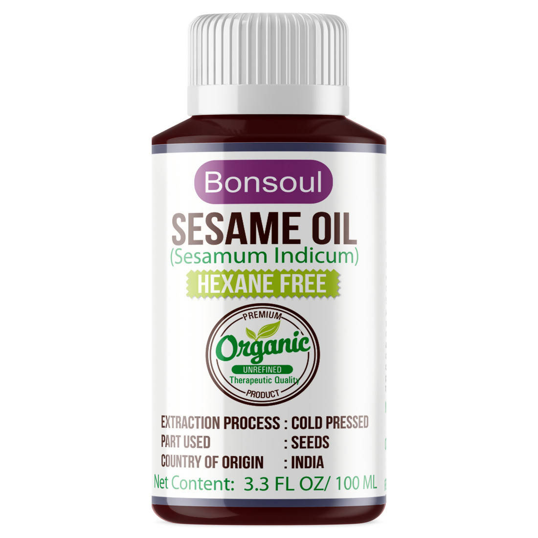 Bonsoul Sesame Oil Hexane Free | Grocsy