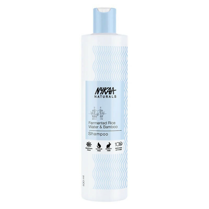 Nykaa Naturals Anti-Frizz Shampoo With Fermented Rice Water, Bamboo & Argan Oil | Grocsy