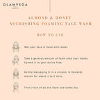 Glamveda Almond & Honey Nourishing Foaming Face Wash | Grocsy