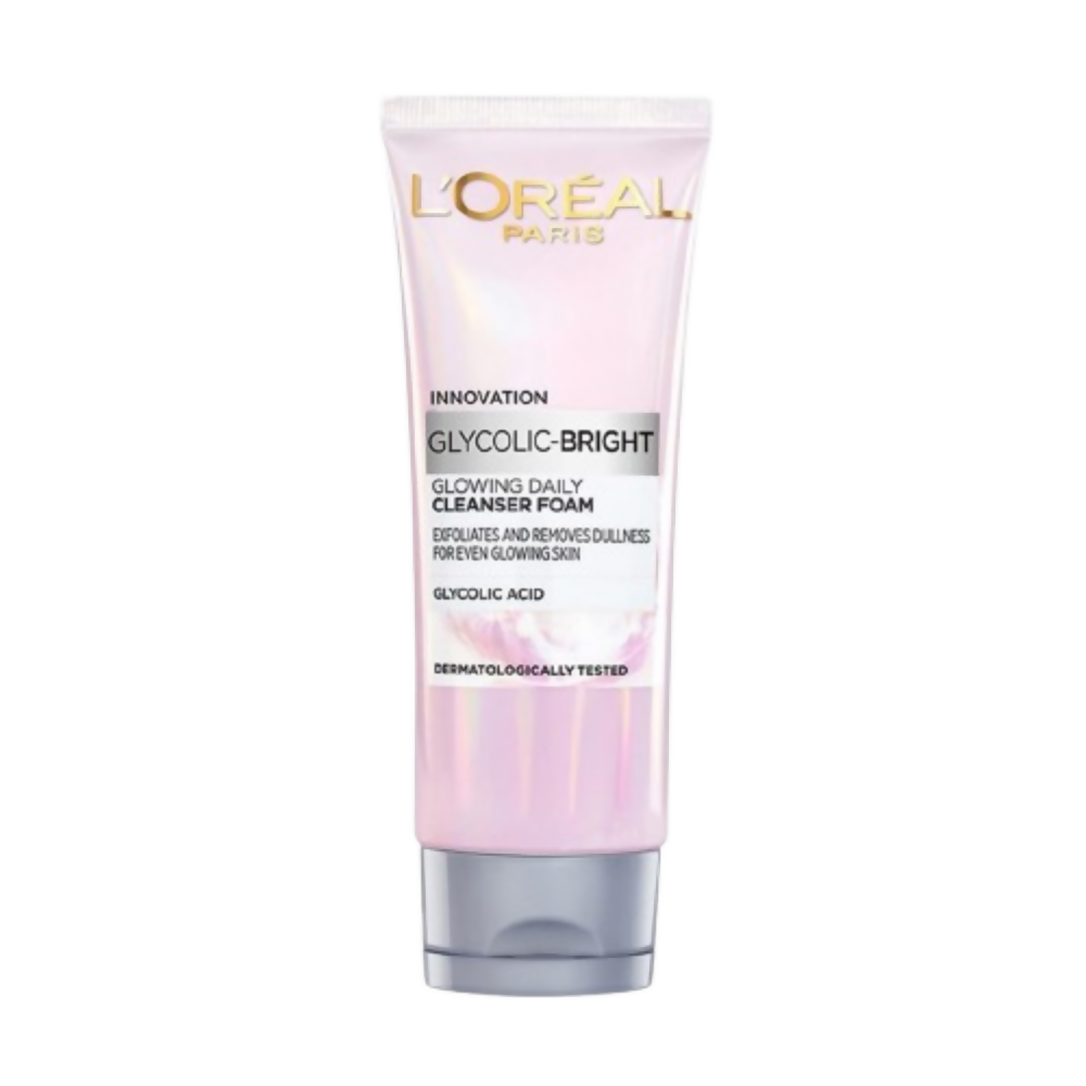 L'Oreal Paris Glycolic Bright Daily Foaming Facial Cleanser | Grocsy