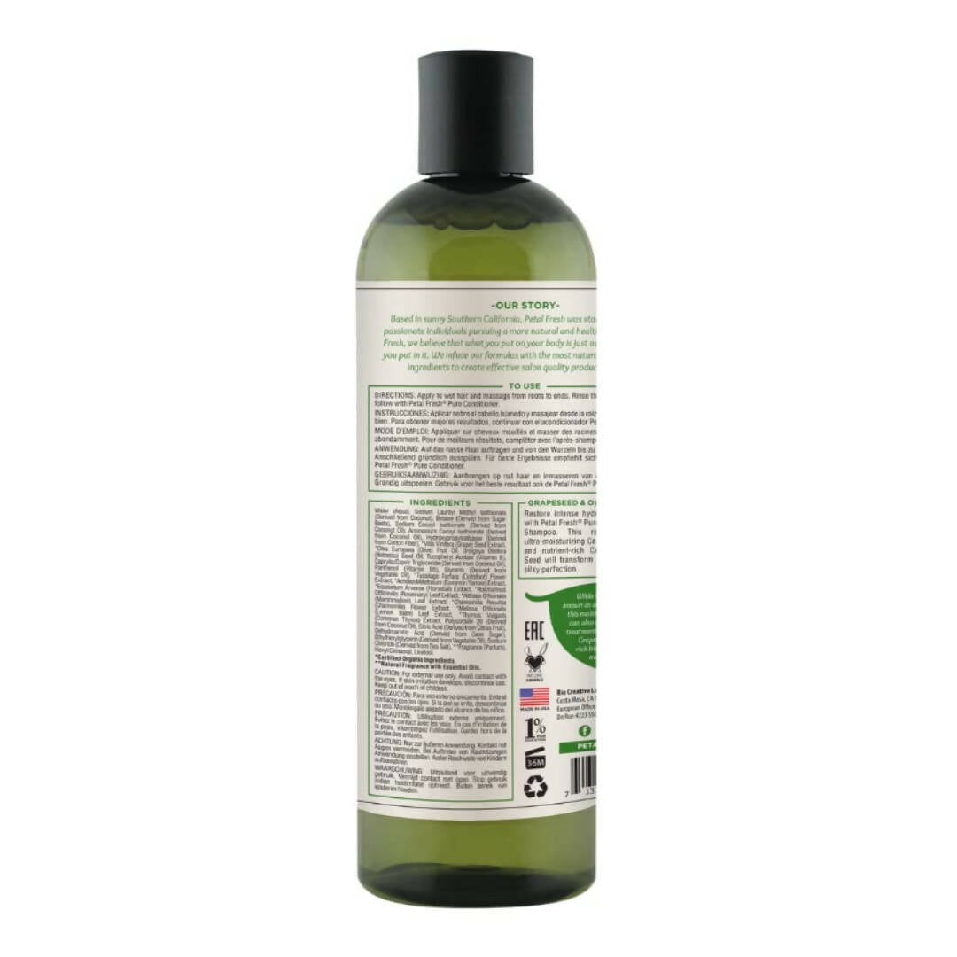 Petal Fresh Pure Moisturizing Grapeseed & Olive Oil Shampoo | Grocsy