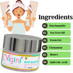 Vigini Natural Actives Anti Acne Face Day Night Gel for Men Women | Grocsy