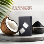 Just Herbs Coconut + Activated Charcoal Deep Cleansing Bathing Bar | Grocsy