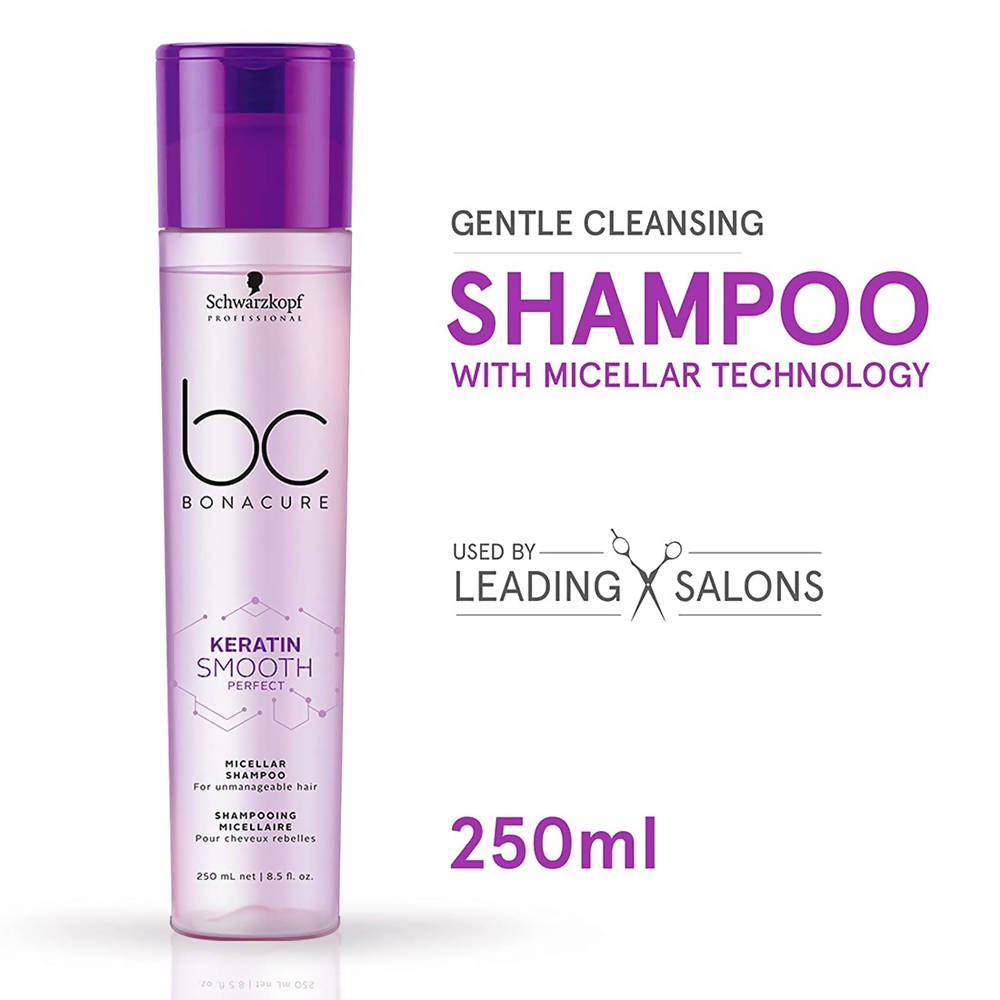 Schwarzkopf Professional BC Bonacure Keratin Smooth Perfect Micellar Shampoo | Grocsy