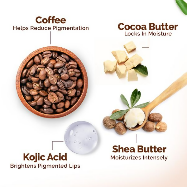 Mamaearth Cocoa Moisture Therapy Lip Balm with Cocoa Butter & Coffee For Dry & Chapped Lips | Grocsy