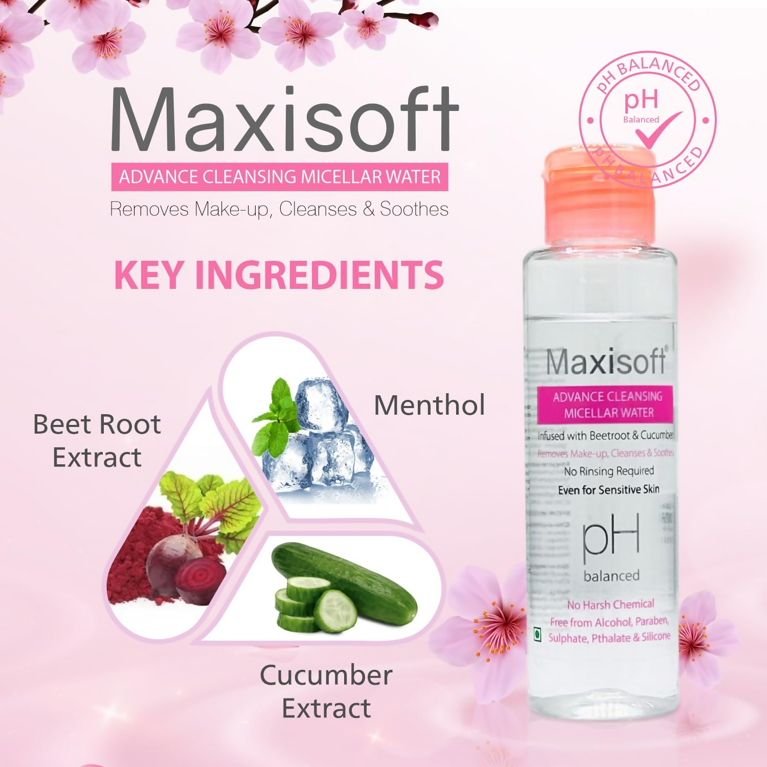 Maxisoft Advance Cleansing Micellar Water | Grocsy
