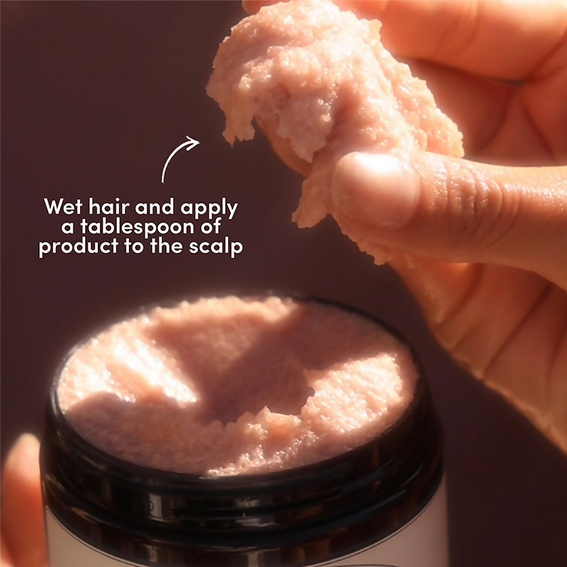 Fable & Mane Sahascalp Purifying Scrub To Gently Exfoliate Scalp With Wild Ginger&Pink Himalayan Salt | Grocsy