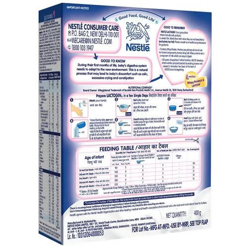 Nestle Lactogen Pro 1 Infant Formula Powder Up to 6 Months Stage 1 | Grocsy