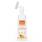 TAC - The Ayurveda Co. Vitamin C Foaming Face Wash for Face Brightening, Clean & Glowing Skin for Women & Men | Grocsy