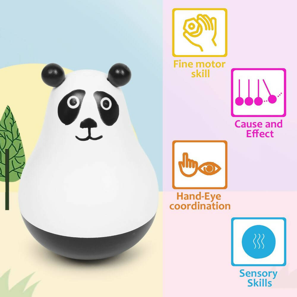 Matoyi Roly Poly Toys For Kids ? Wobbly Panda | Grocsy