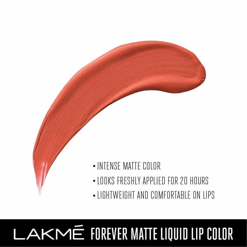 Lakme Forever Matte Liquid Lip Colour - Orange Tango | Grocsy