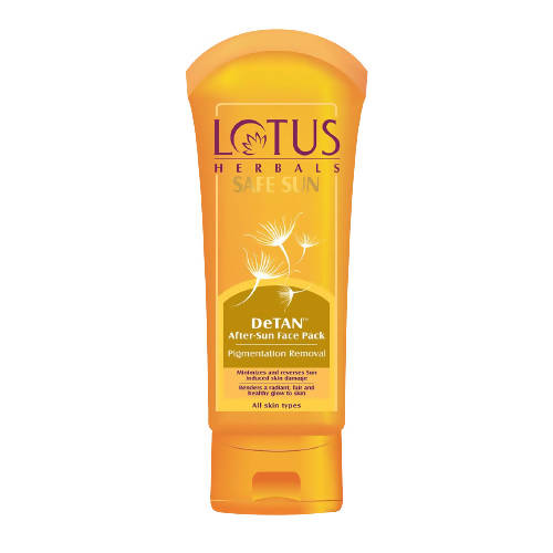 Lotus Herbals Safe Sun DeTan After-Sun Face Pack | Grocsy