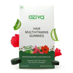 OZiva Biotin Hair Multivitamins Gummies-Kaccha Aam Flavor | Grocsy
